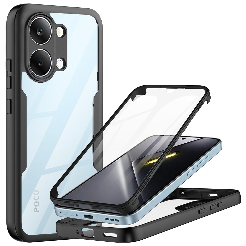 Калъф за Xiaomi Poco X8 Pro Max + Калъф - Techsuit ColorVerse 360 Series - Черен