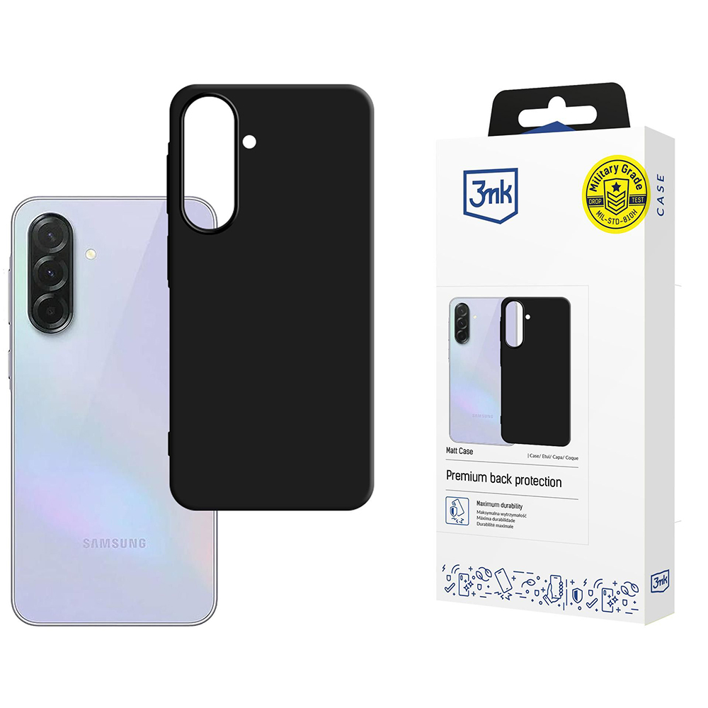 Калъф за Samsung Galaxy A37 5G - 3mk Matt Case - Черен