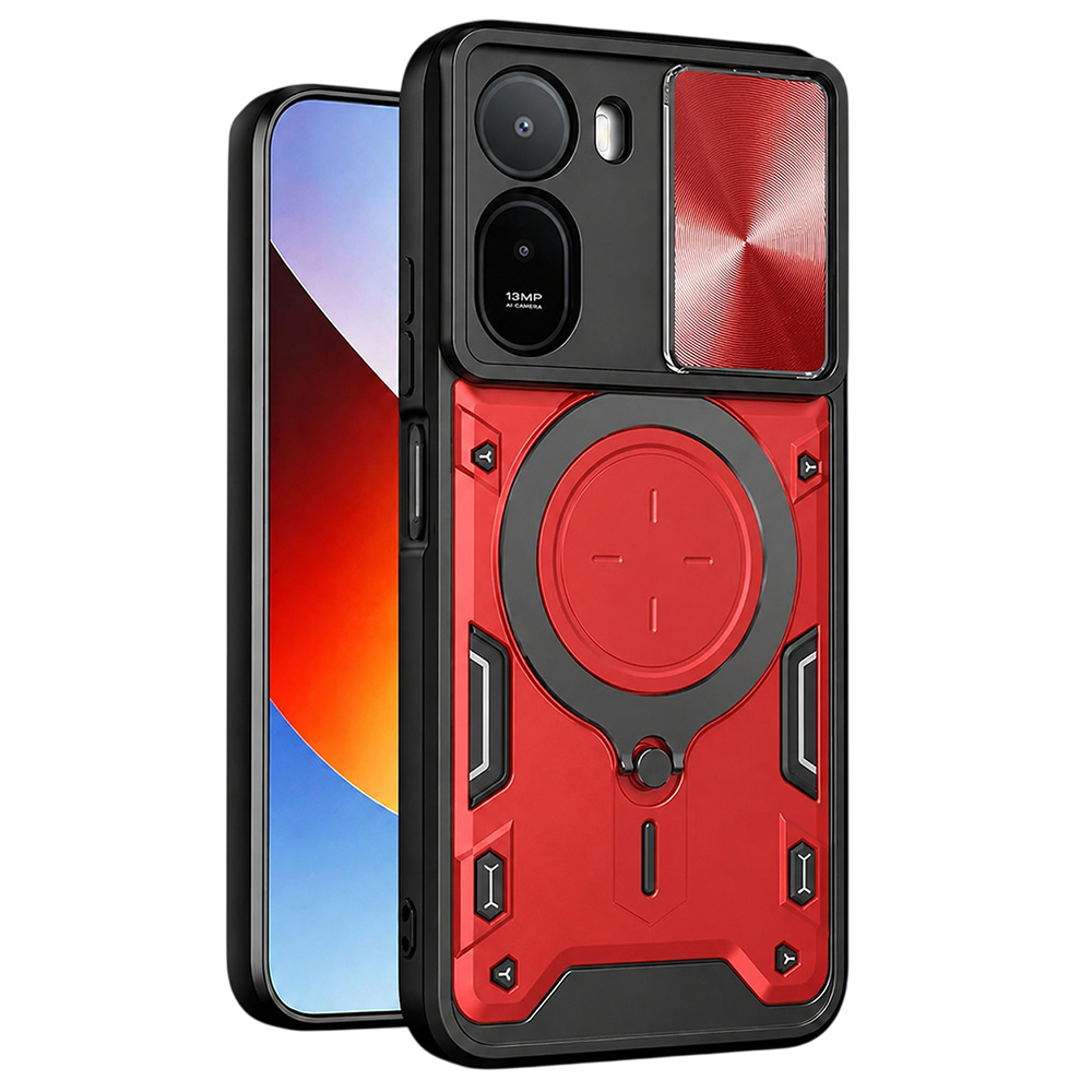 Калъф за Xiaomi Redmi A7 Pro 4G - Techsuit CamGuard Pro - Червен