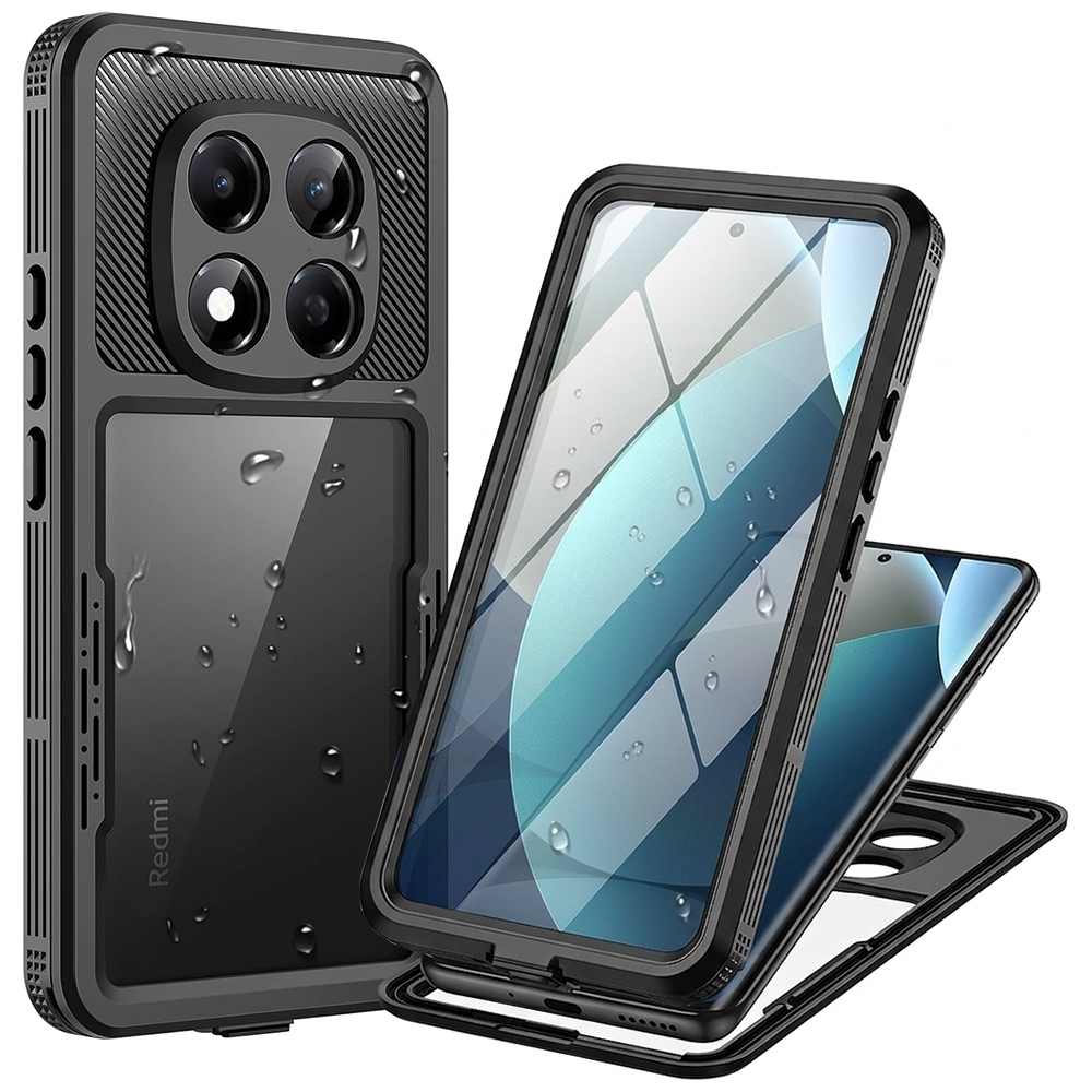 Калъф за Xiaomi Redmi Note 15 Pro 5G - ShellBox Waterproof IP68 Case - Черен
