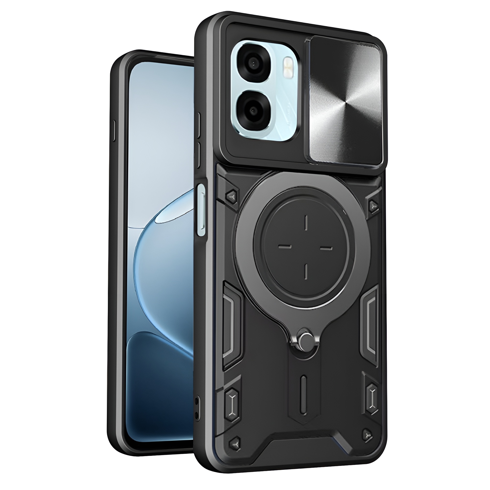 Калъф за Oppo A6 4G / A6x 4G / A6x 5G - Techsuit CamGuard Pro - Черен