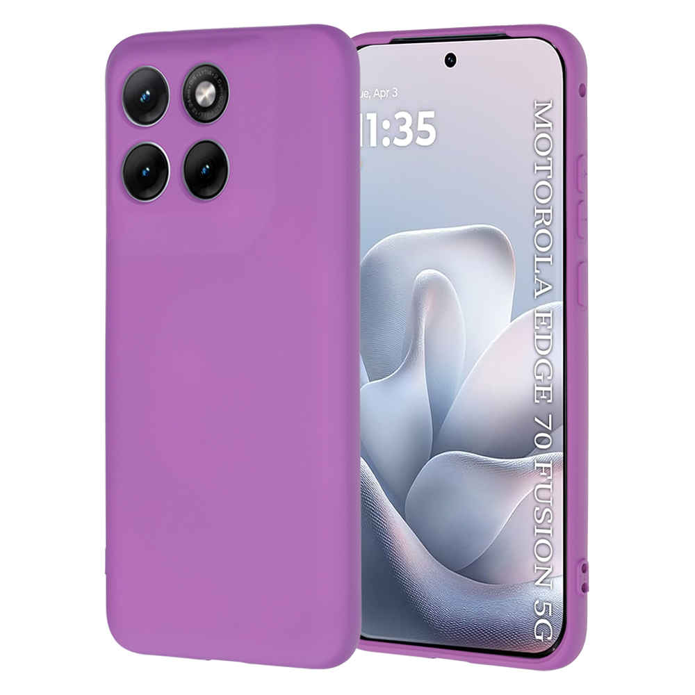 Калъф за Motorola Edge 70 Fusion - Techsuit SoftFlex - Лилав