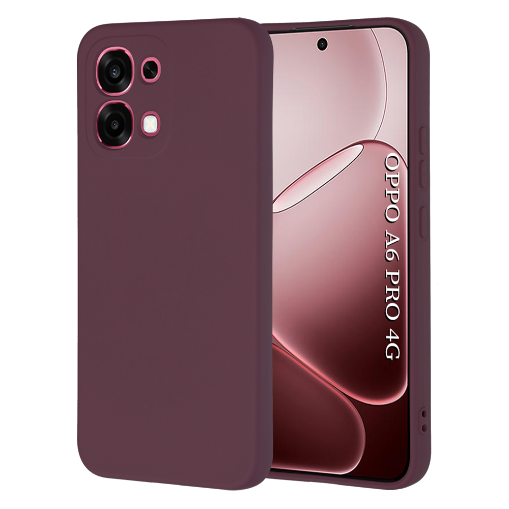 Калъф за Oppo A6 Pro 4G / A6 Pro 5G - Techsuit SoftFlex - Plum Червен