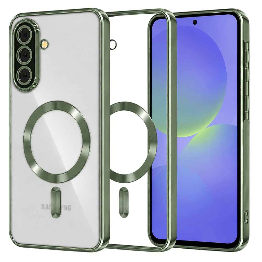 Калъф за Samsung Galaxy A36 5G / A56 5G - Techsuit Luxury Crystal MagSafe - Deep Зелен