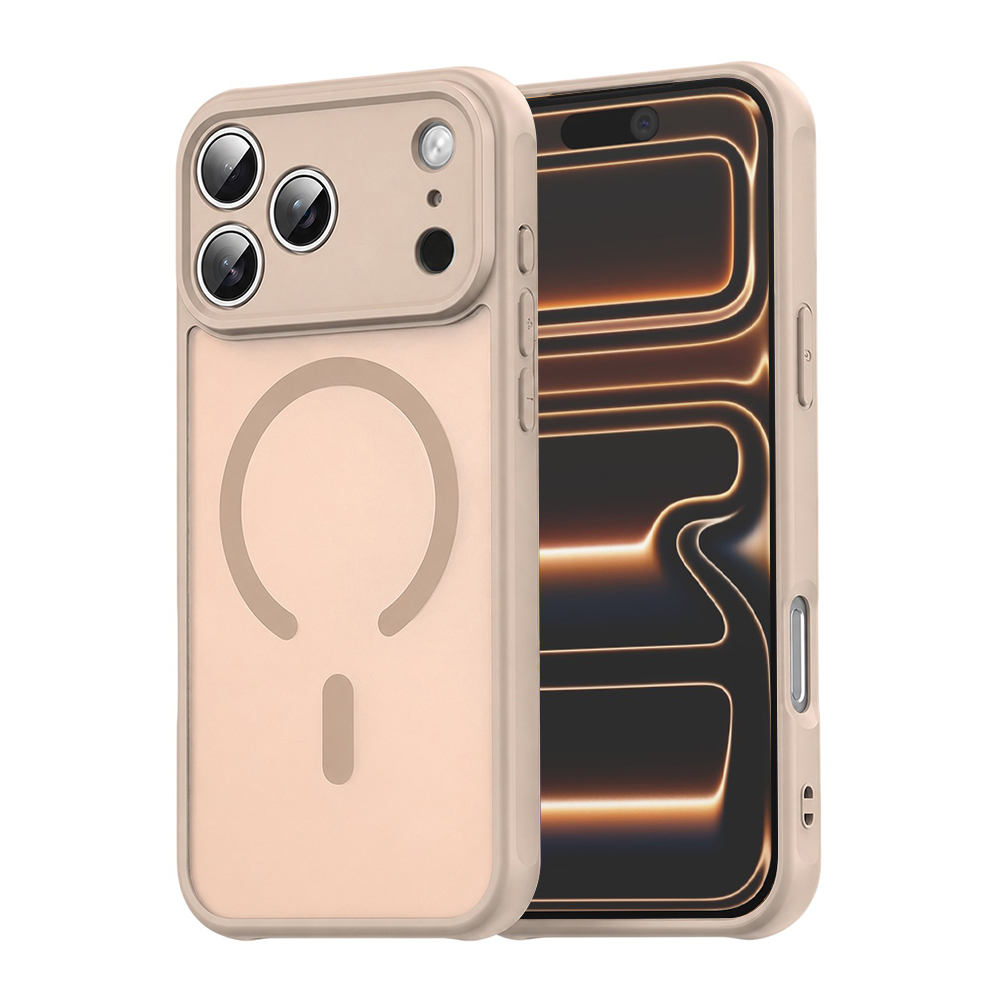Калъф за iPhone 17 Pro Max - Techsuit HaloFrost II MagSafe - Златен