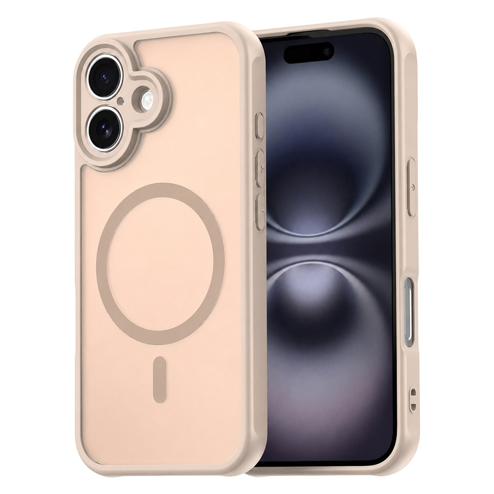Калъф за iPhone 16 - Techsuit HaloFrost II MagSafe - златен