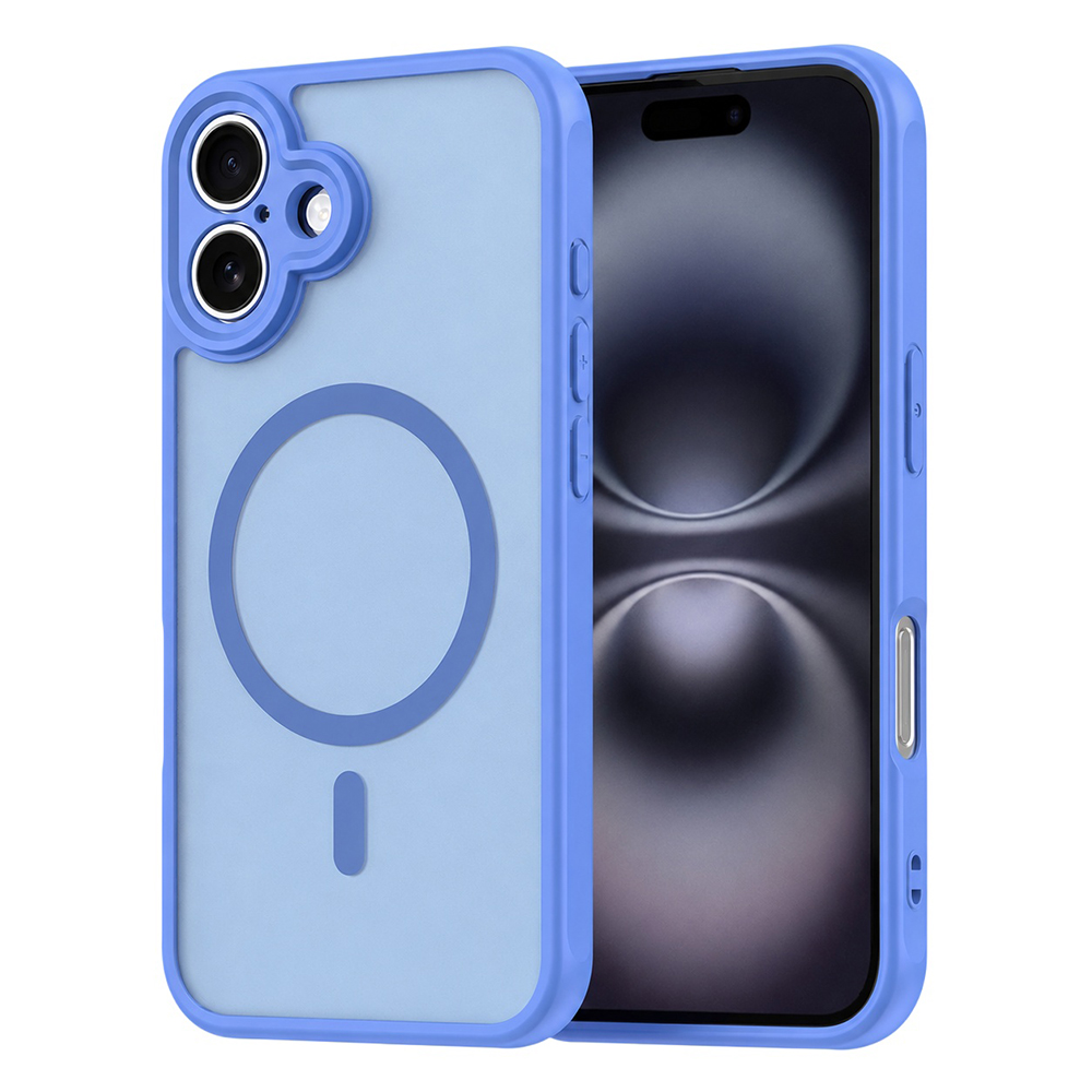 Калъф за iPhone 16 - Techsuit HaloFrost II MagSafe - Небесносин