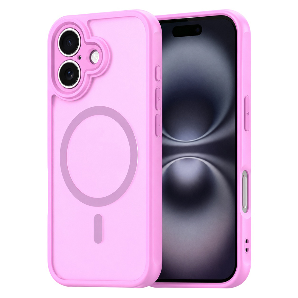 Калъф за iPhone 16 - Techsuit HaloFrost II MagSafe - Розов