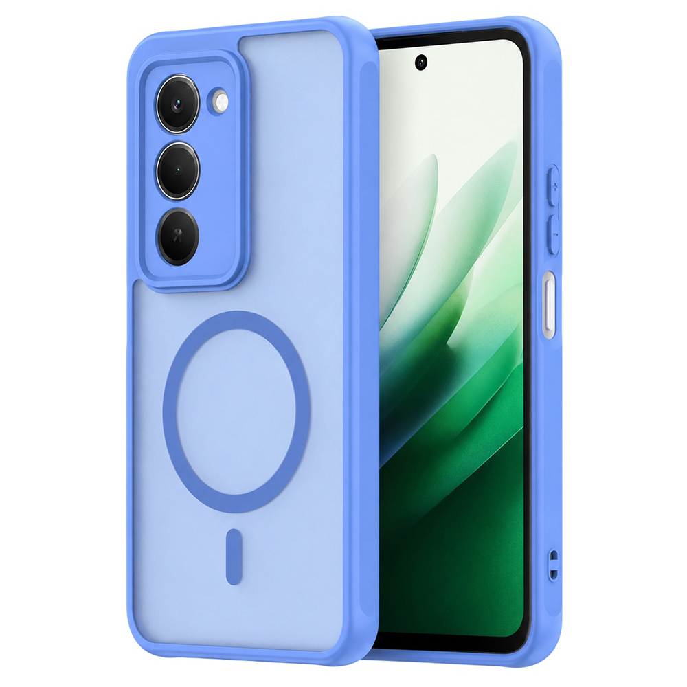 Калъф за Xiaomi Redmi 15 4G / Redmi 15 5G - Techsuit HaloFrost II MagSafe - Небесно син