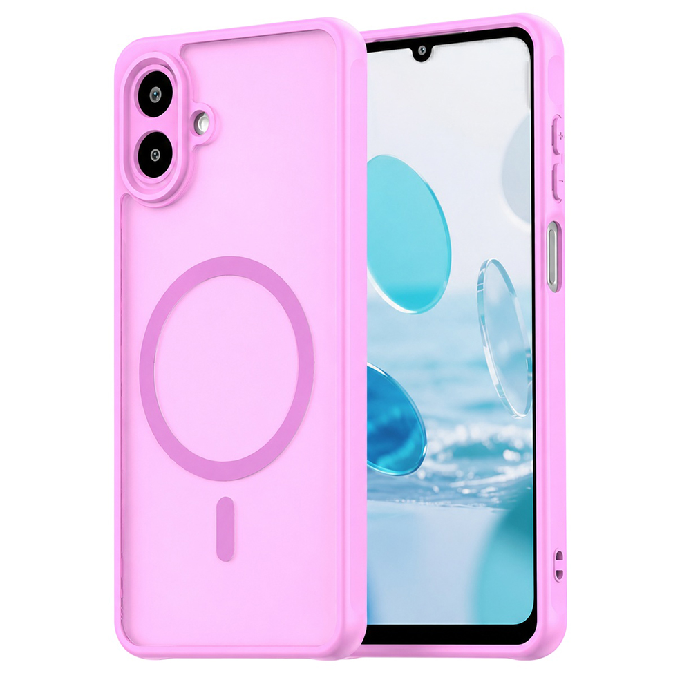 Калъф за Samsung Galaxy A07 4G - Techsuit HaloFrost II MagSafe - Розов