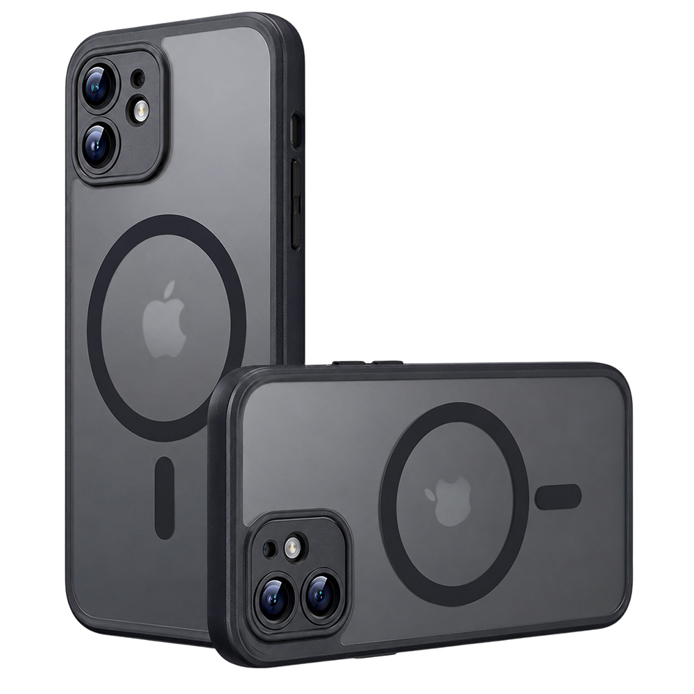 Калъф за iPhone 11 - Techsuit PureFrost MagSafe - Frosted Черен