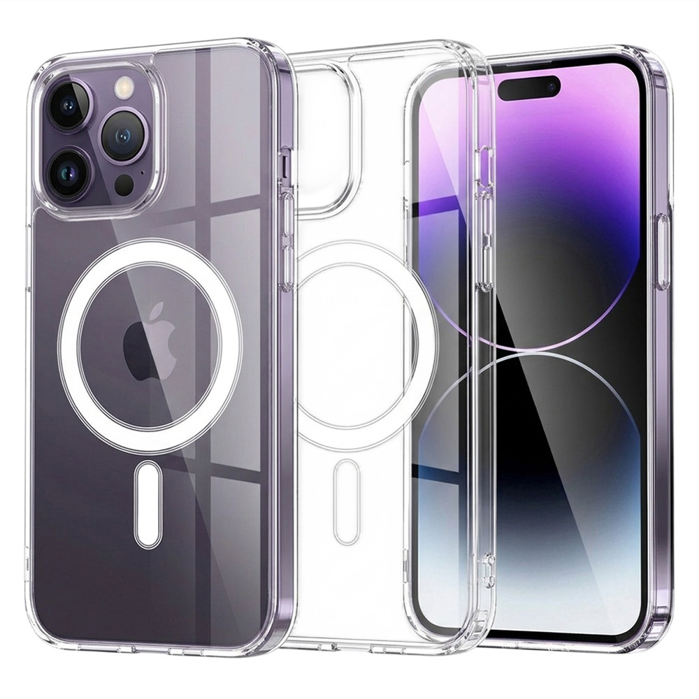 Калъф за iPhone 14 Pro Max - Techsuit MagSafe Pro - Прозрачен