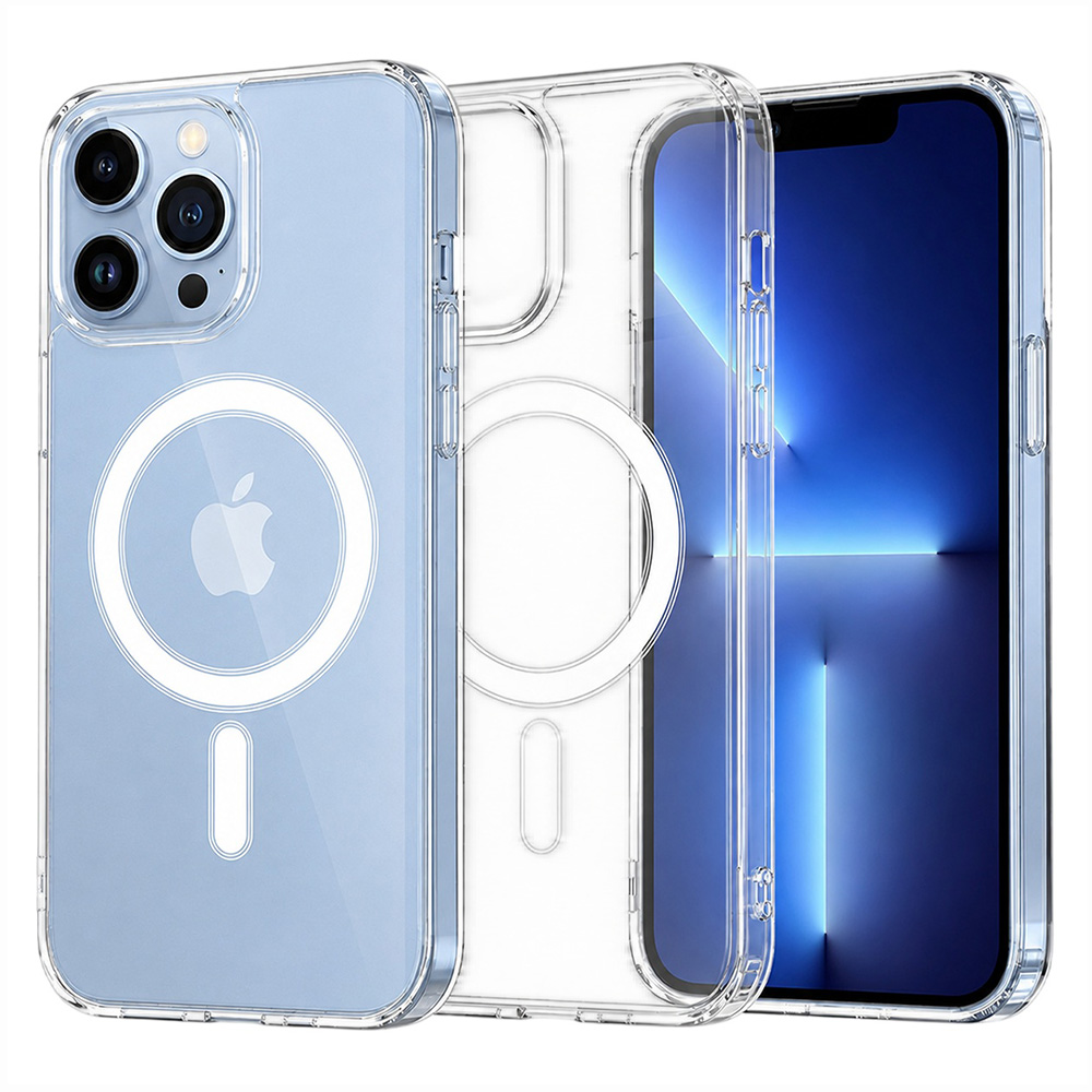 Калъф за iPhone 13 Pro Max - Techsuit MagSafe Pro - Прозрачен