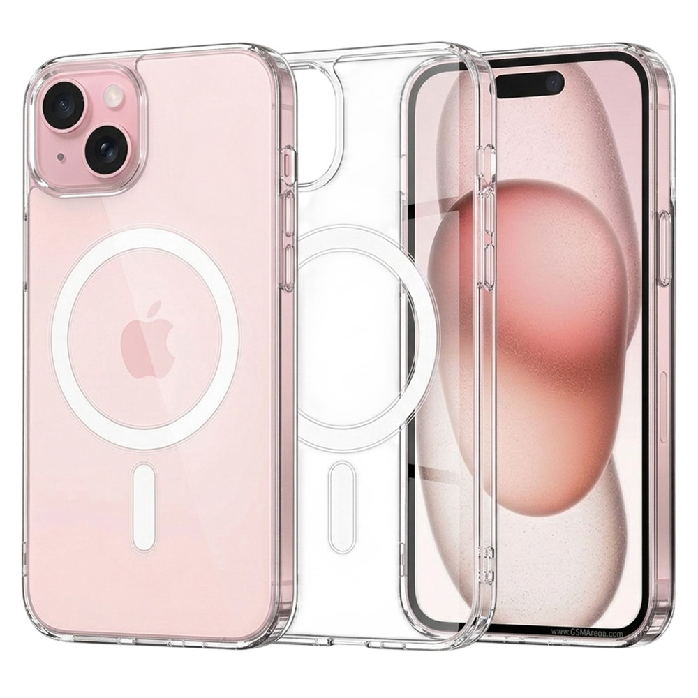 Калъф за iPhone 15 - Techsuit MagSafe Pro - Прозрачен