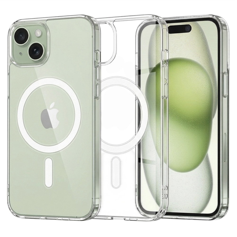 Калъф за iPhone 15 Plus - Techsuit MagSafe Pro - Прозрачен