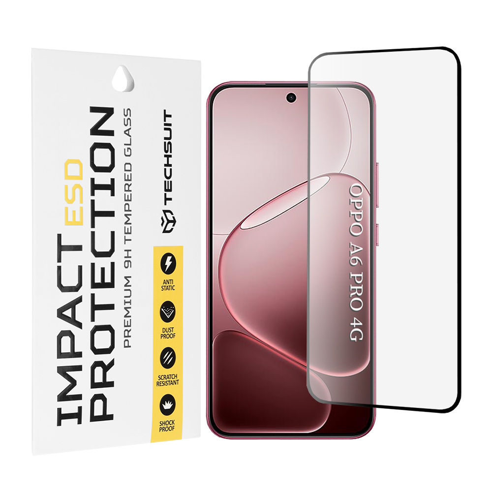 Oppo A6 Pro 4G / A6 Pro 5G - Techsuit ESD Glass - Черен