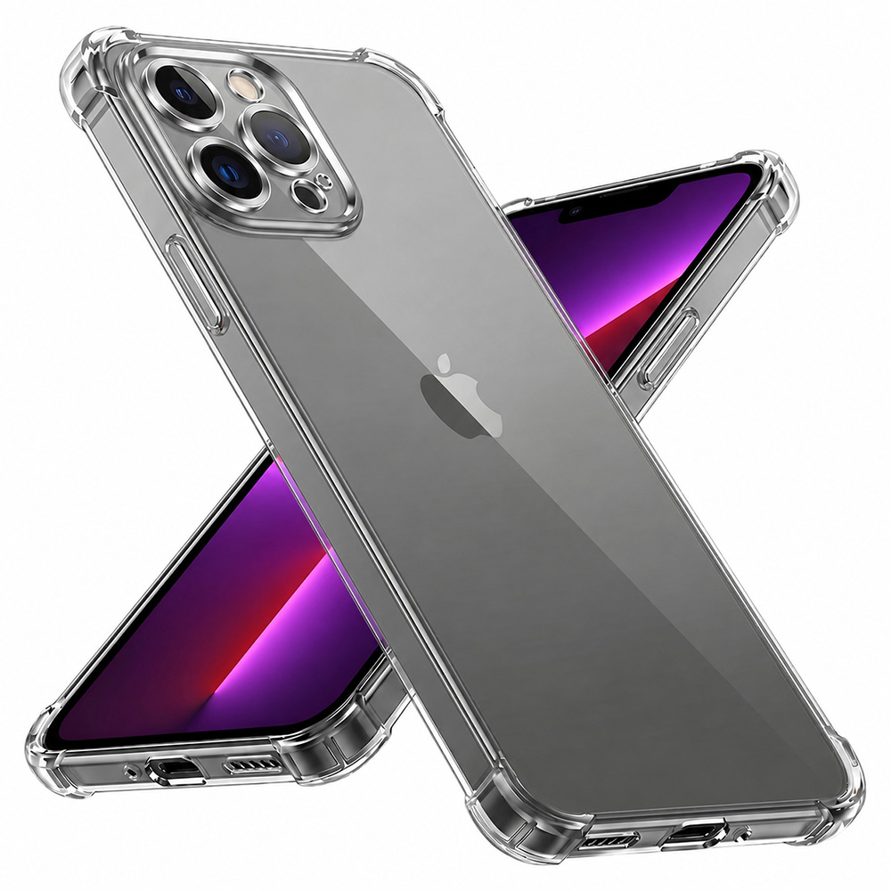 Калъф за iPhone 13 Pro - Techsuit Shockproof Прозрачен Silicone - Прозрачен