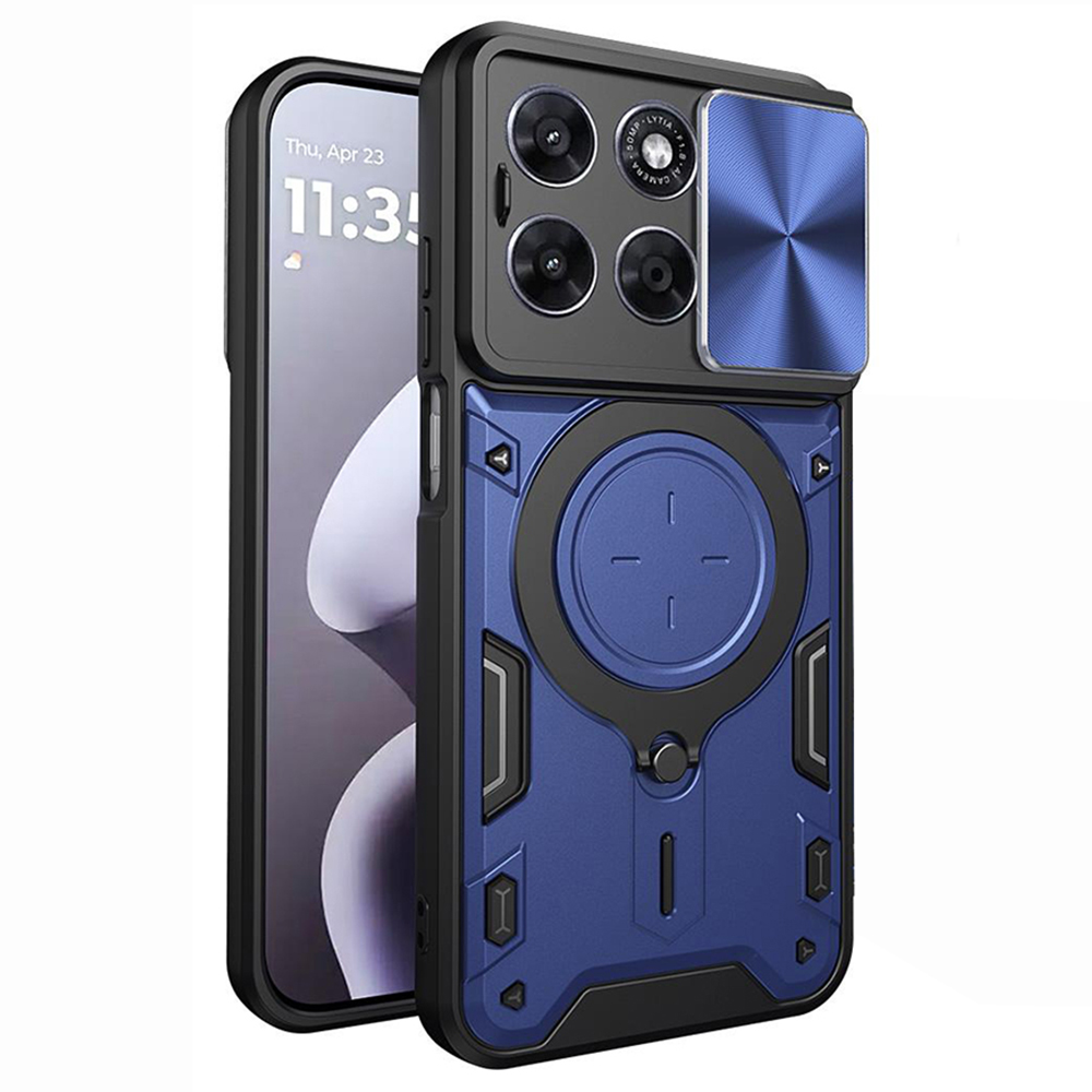 Калъф за Motorola Moto G77 / G67 - Techsuit CamGuard Pro - Син