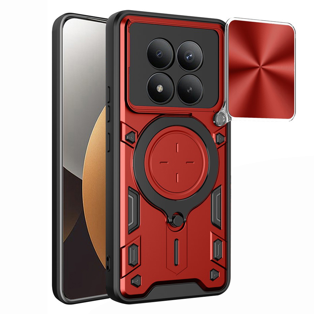 Калъф за Xiaomi Redmi Note 15 Pro+ 5G / Poco M8 Pro 5G - Techsuit CamGuard Pro - Червен