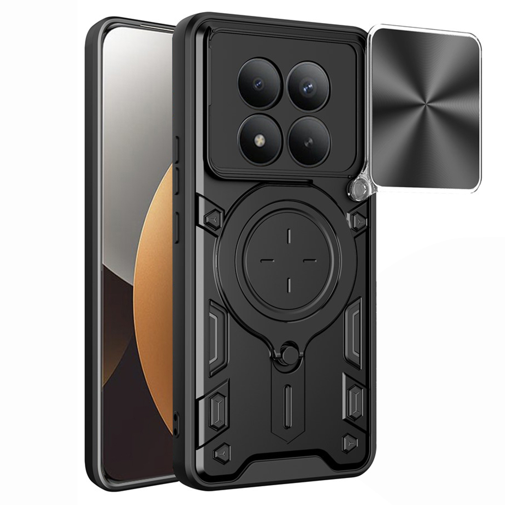 Калъф за Xiaomi Redmi Note 15 Pro+ 5G / Poco M8 Pro 5G - Techsuit CamGuard Pro - Черен
