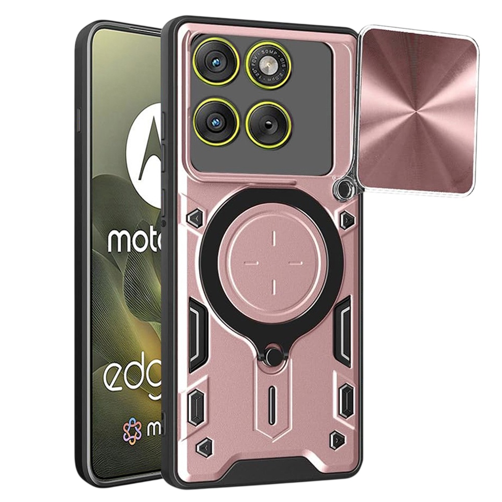 Калъф за Motorola Edge 70 - Techsuit CamGuard Pro - Розово злато