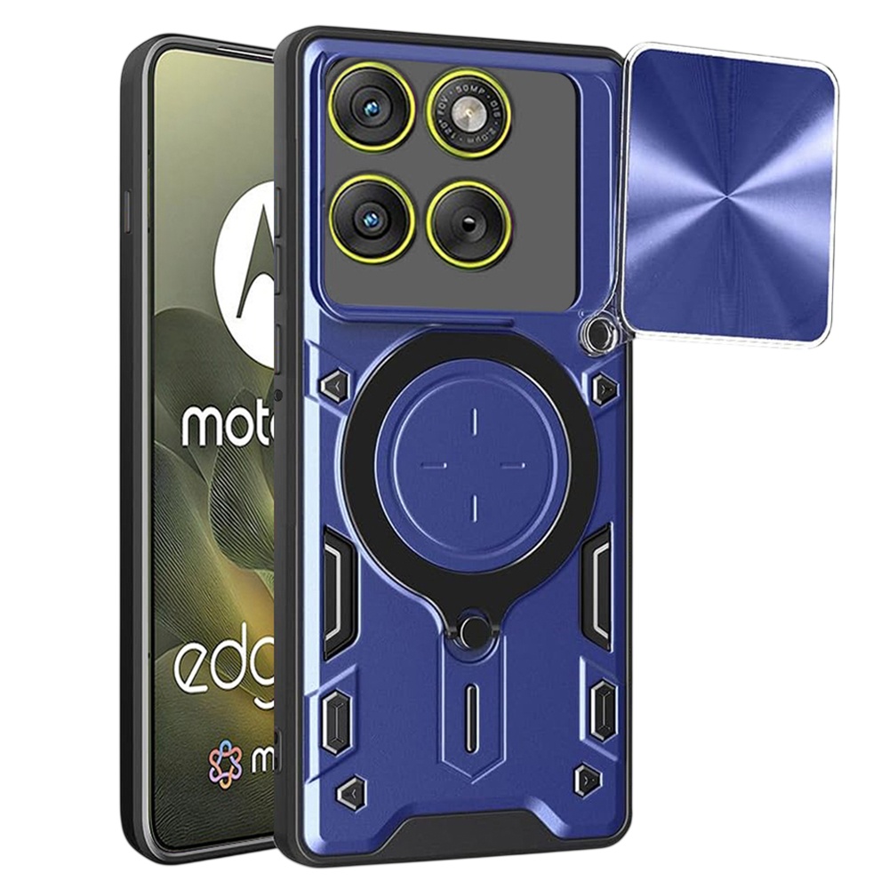 Калъф за Motorola Edge 70 - Techsuit CamGuard Pro - Син