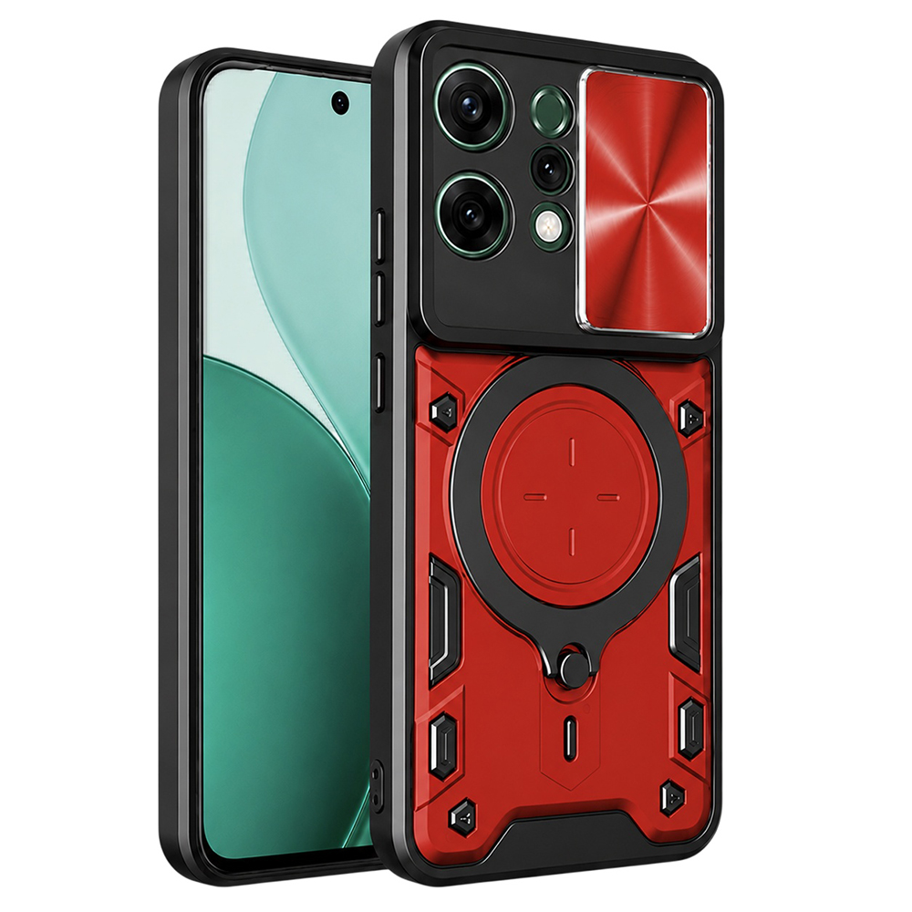 Калъф за Oppo Reno14 - Techsuit CamGuard Pro - Червен