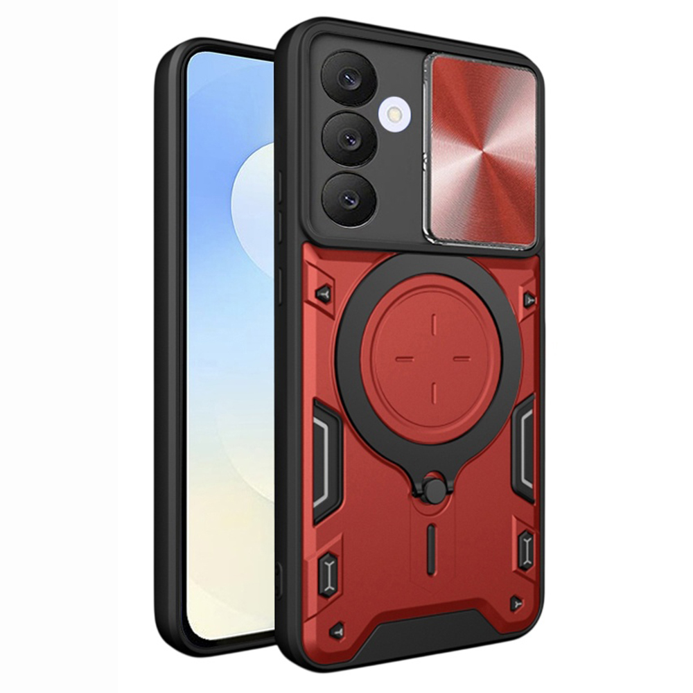 Калъф за Samsung Galaxy S25 FE - Techsuit CamGuard Pro - Червен