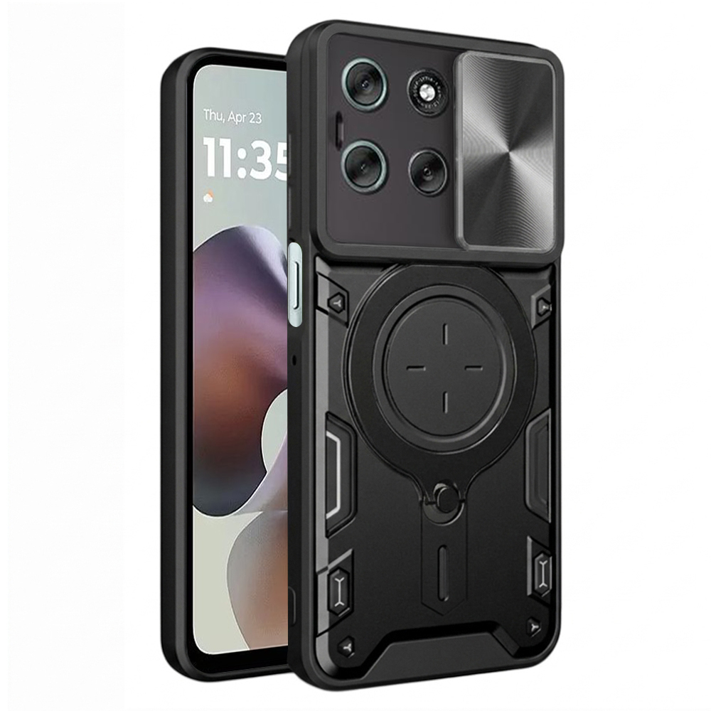 Калъф за Motorola Moto G56 - Techsuit CamGuard Pro - Черен
