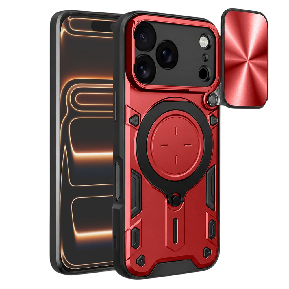 Калъф за iPhone 17 Pro Max - Techsuit CamGuard Pro - Червен