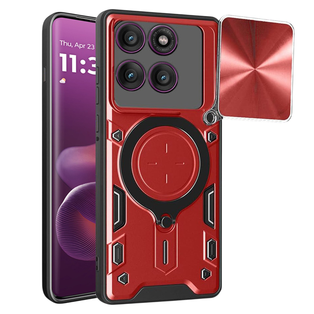 Калъф за Motorola Edge 60 Pro - Techsuit CamGuard Pro - Червен