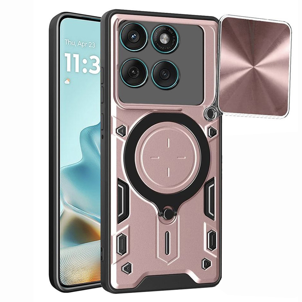 Калъф за Motorola Edge 60 / Edge 60 Fusion - Techsuit CamGuard Pro - розово злато