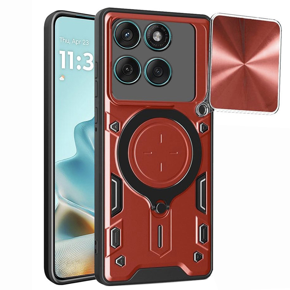 Калъф за Motorola Edge 60 / Edge 60 Fusion - Techsuit CamGuard Pro - Червен