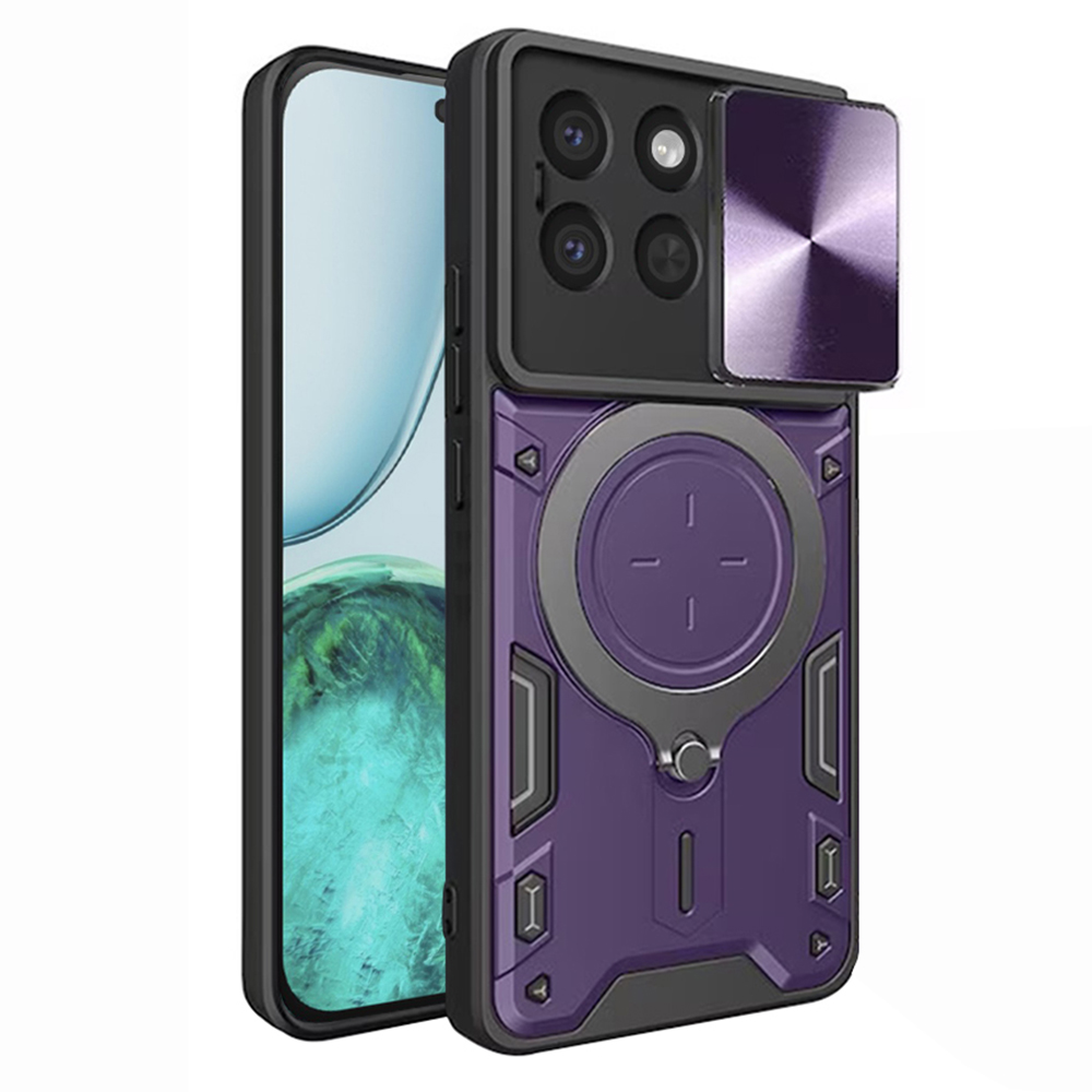 Калъф за Honor X8c - Techsuit CamGuard Pro - Лилав