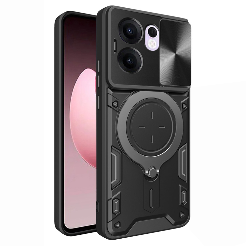 Калъф за Oppo Reno13 F 4G / Reno13 F 5G / Reno13 FS 5G - Techsuit CamGuard Pro - Черен