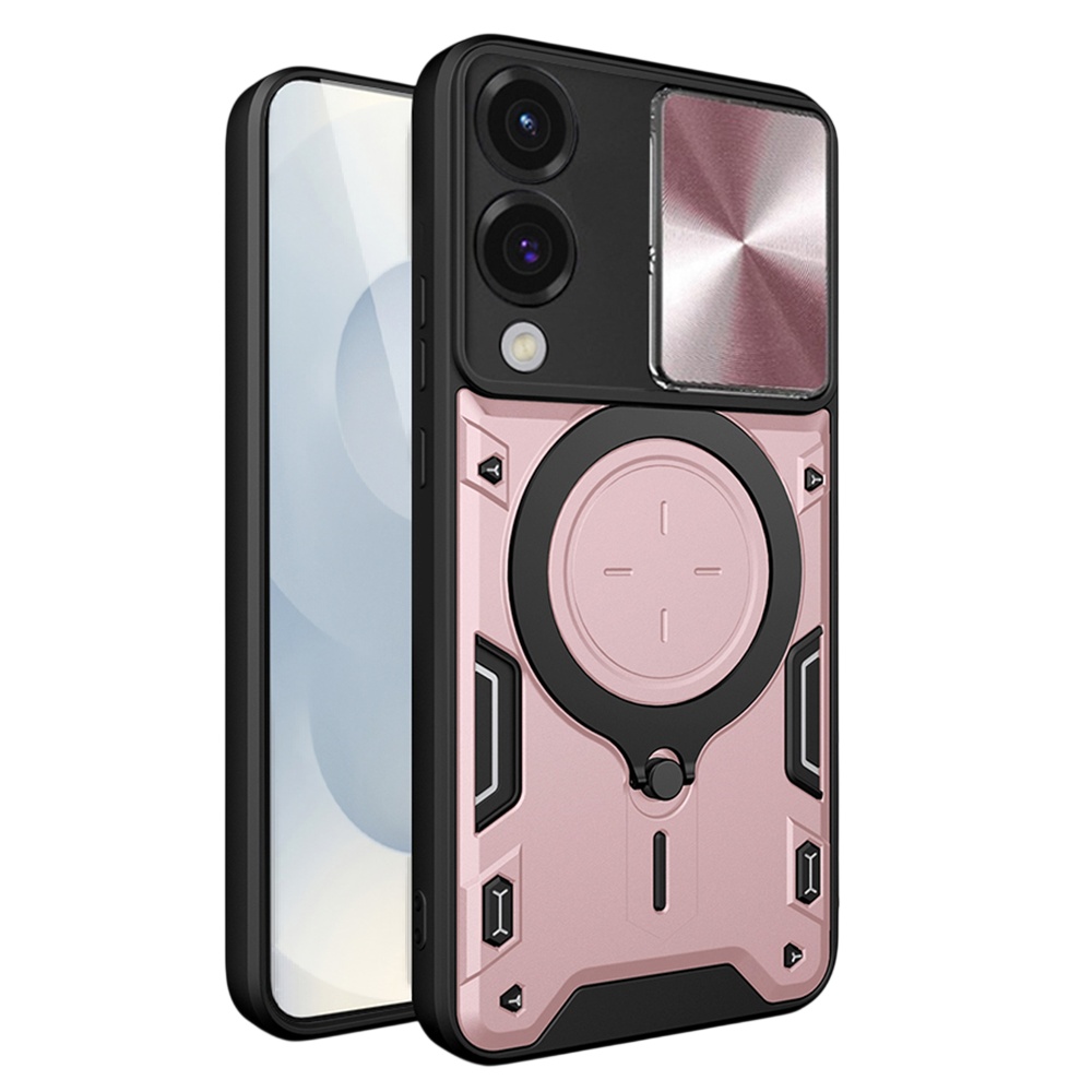 Калъф за Samsung Galaxy S25 Edge - Techsuit CamGuard Pro - Розово злато