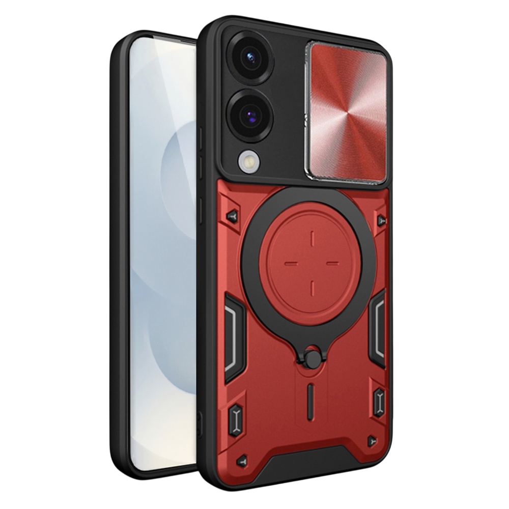 Калъф за Samsung Galaxy S25 Edge - Techsuit CamGuard Pro - Червен