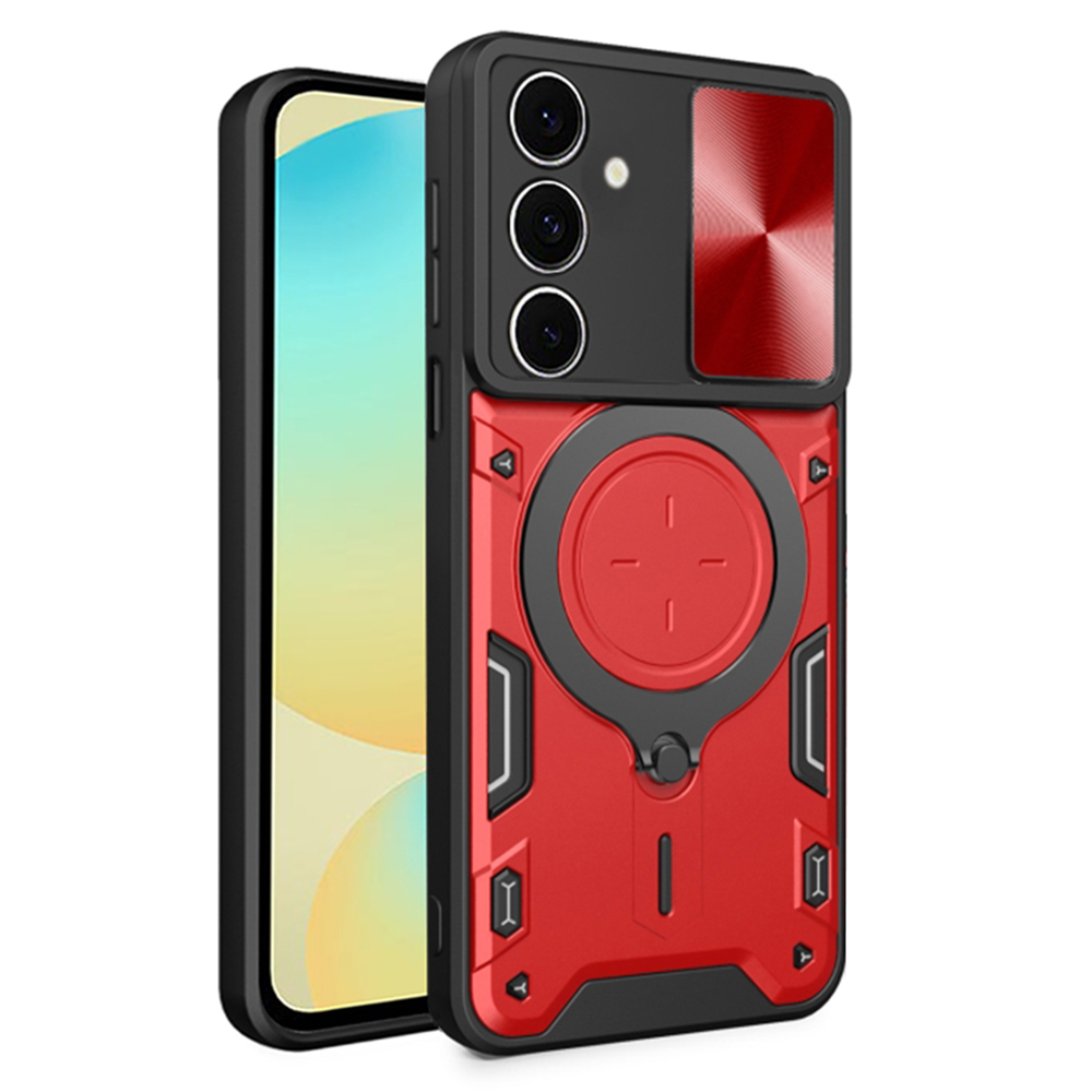 Калъф за Samsung Galaxy S24 FE - Techsuit CamGuard Pro - Червен
