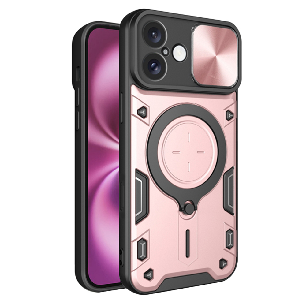 Калъф за iPhone 16 Plus - Techsuit CamGuard Pro - Розово злато