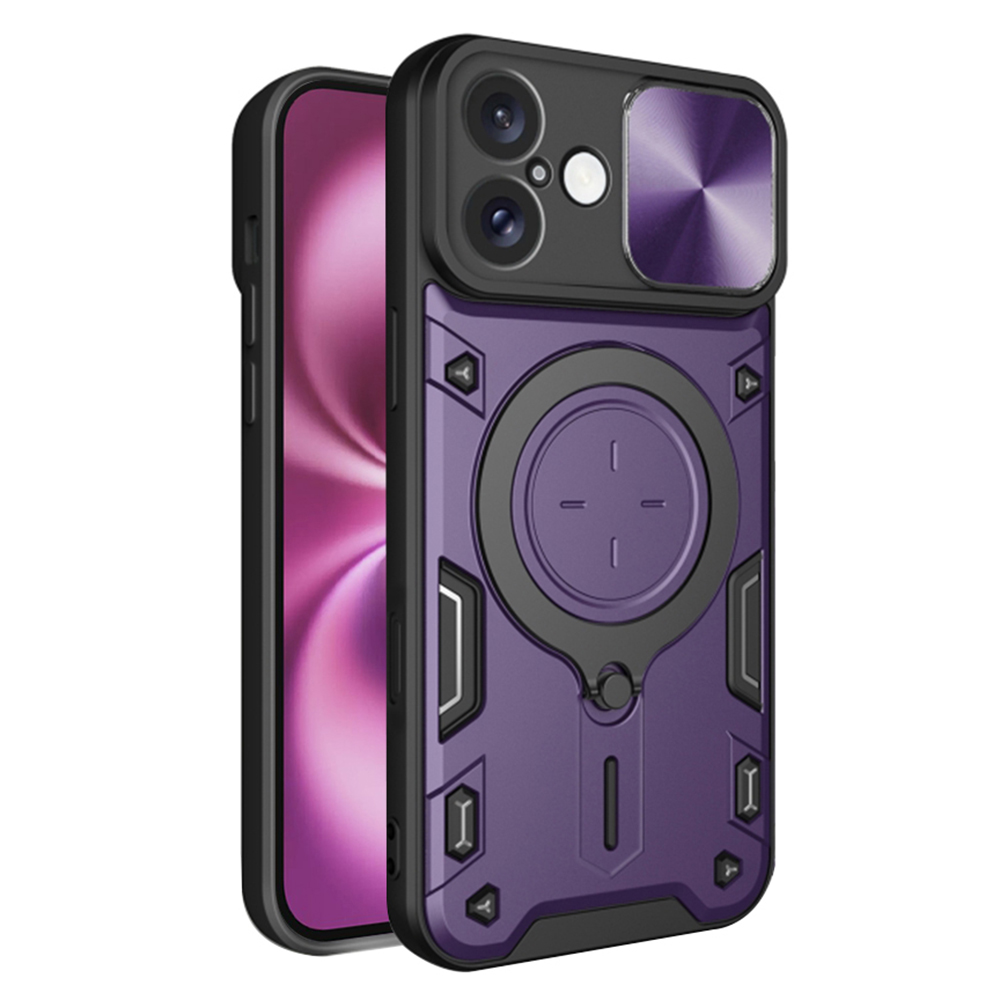 Калъф за iPhone 16 Plus - Techsuit CamGuard Pro - Лилав