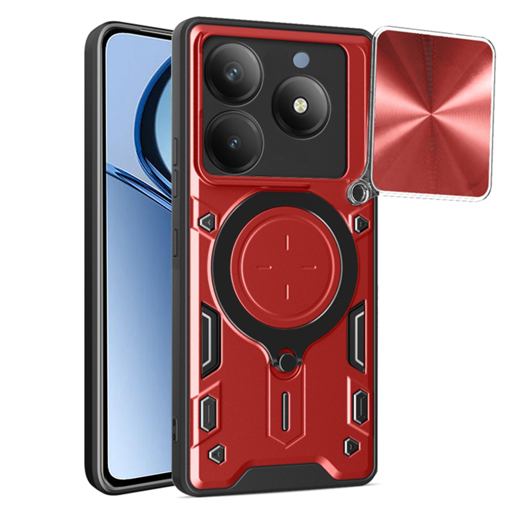 Калъф за Realme C61 / Realme C63 - Techsuit CamGuard Pro - Червен