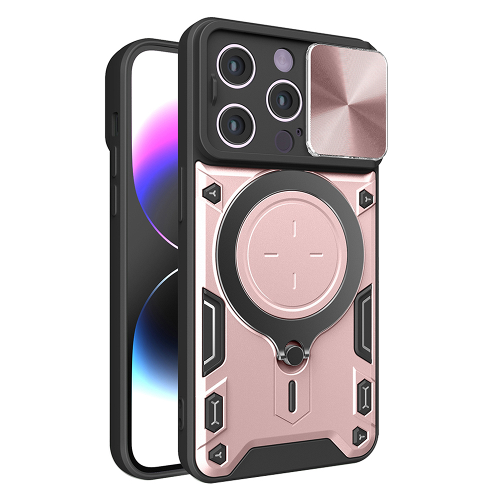 Калъф за iPhone 14 Pro - Techsuit CamGuard Pro - Розово злато