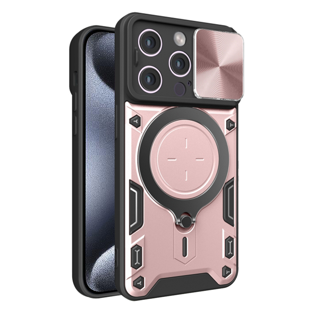 Калъф за iPhone 15 Pro Max - Techsuit CamGuard Pro - Розово злато