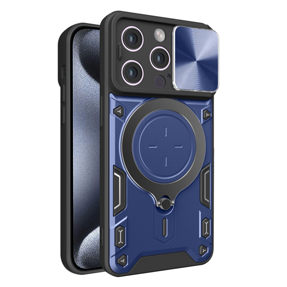 Калъф за iPhone 15 Pro - Techsuit CamGuard Pro - Син