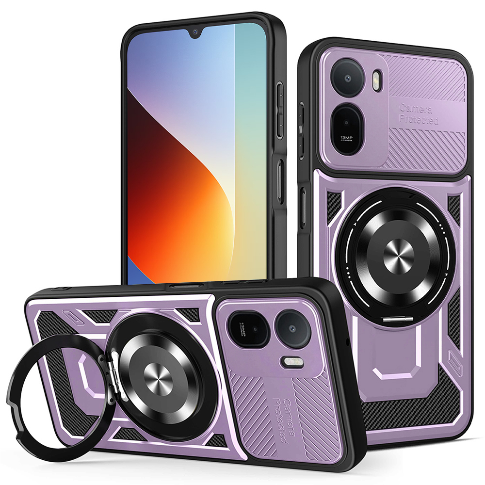 Калъф за Xiaomi Redmi A7 Pro 4G - Techsuit RuggedCam - Лилав