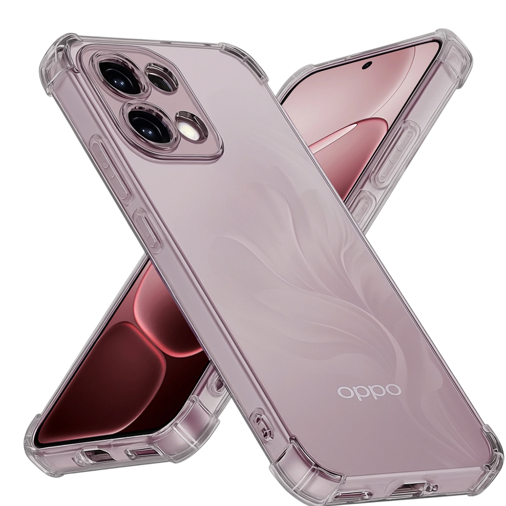 Калъф за Oppo A6 Pro 4G / A6 Pro 5G - Techsuit Shockproof Прозрачен Silicone - Smoke Черен