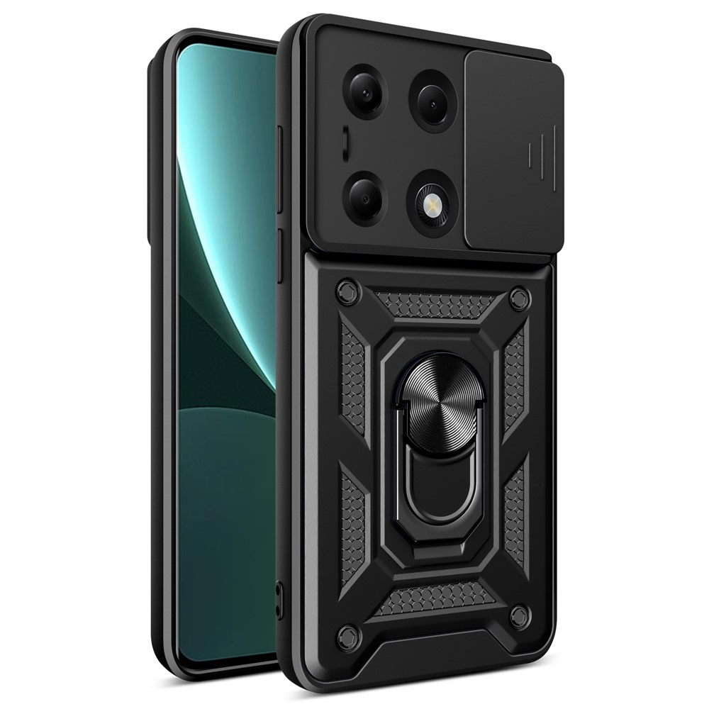 Калъф за Xiaomi Redmi Note 13 Pro 4G / Poco M6 Pro 4G - Techsuit CamShield Series - Черен
