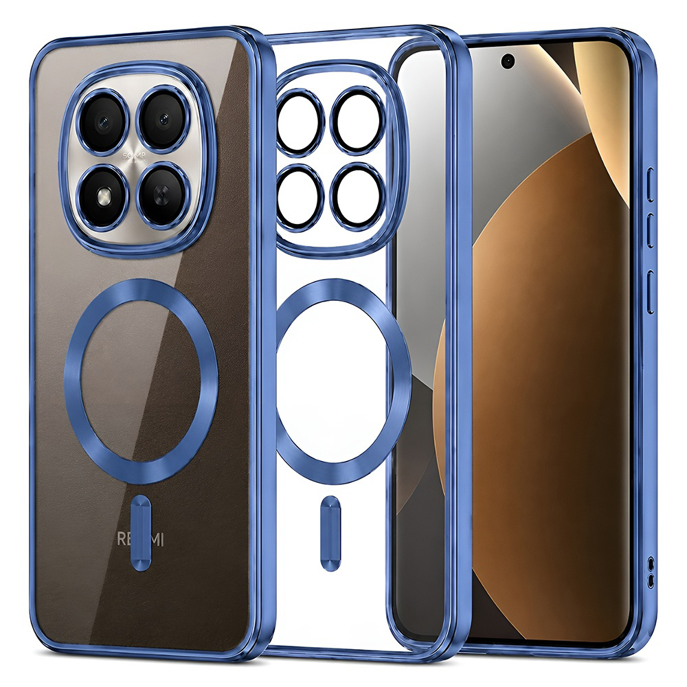 Калъф за Xiaomi Redmi Note 15 Pro+ 5G / Poco M8 Pro 5G - Techsuit Luxury Crystal MagSafe - Deep Син
