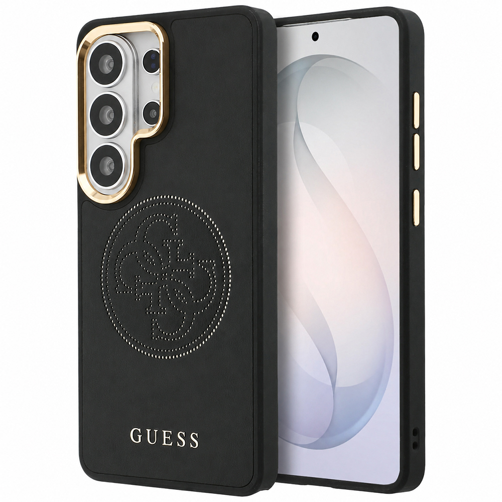 Калъф за Samsung Galaxy S26 Ultra - Guess Перфорирано лого MagSafe (GUHMS26L5PG4SRGK) - Черен