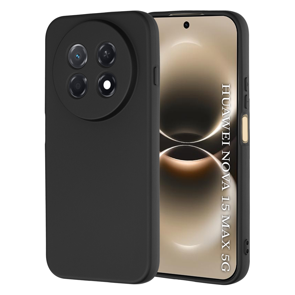 Калъф за Huawei nova 15 Max - Techsuit SoftFlex - Черен
